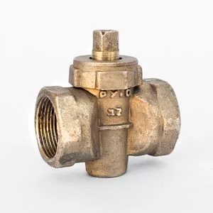 Кран латунный проходной муфтовый сальниковый 15Dn 11б6бк