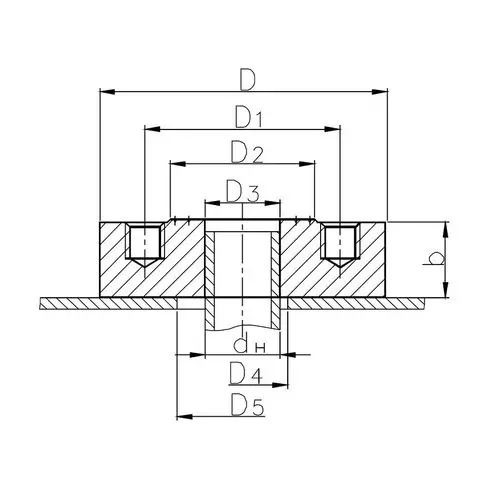 Концевой приварыш под фланец 100x190 мм